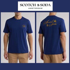 NWOT Scotch & Soda Relax Fit Crest Graphic Print T-Shirt (Size XL)